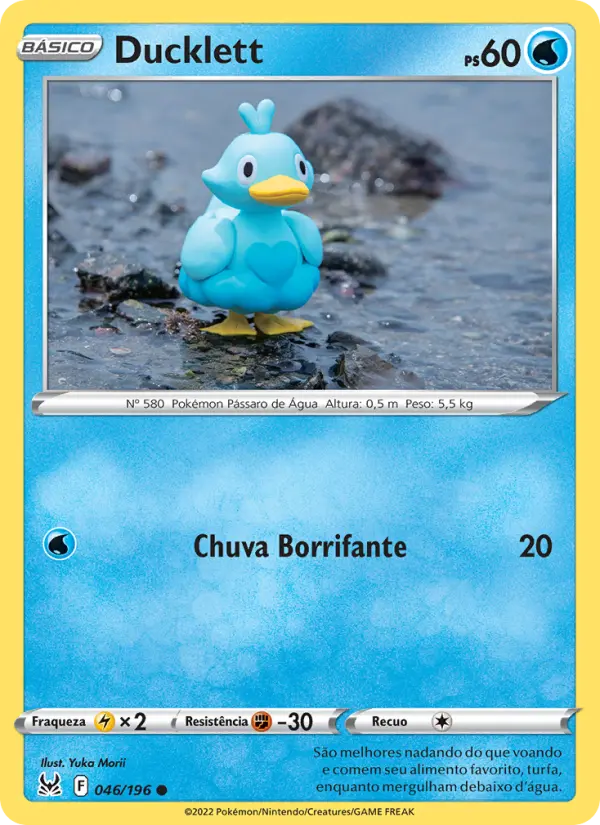 Carta Ducklett, número 046/196 da coleção Origem Perdida