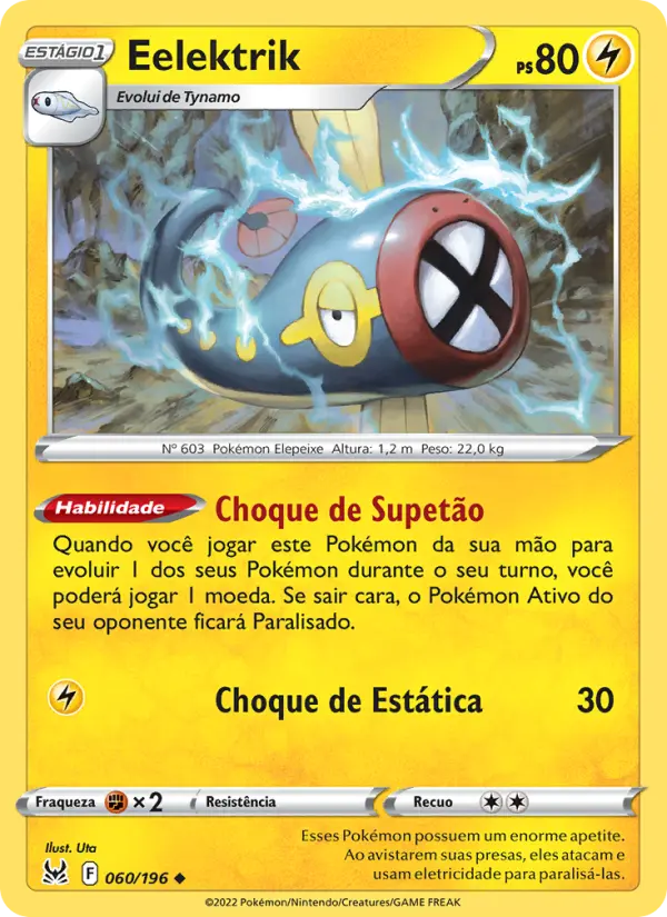 Carta Eelektrik, número 060/196 da coleção Origem Perdida