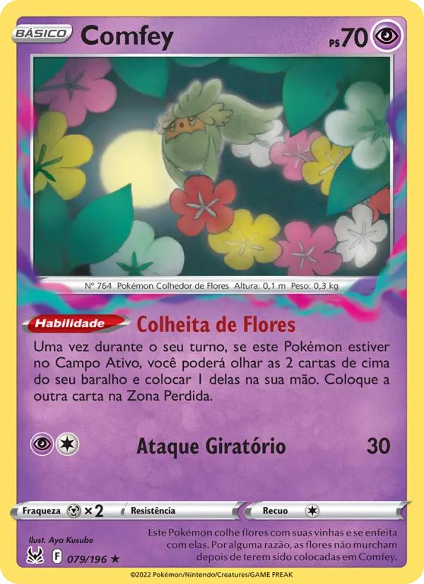 Carta Comfey, número 079/196 da coleção Origem Perdida