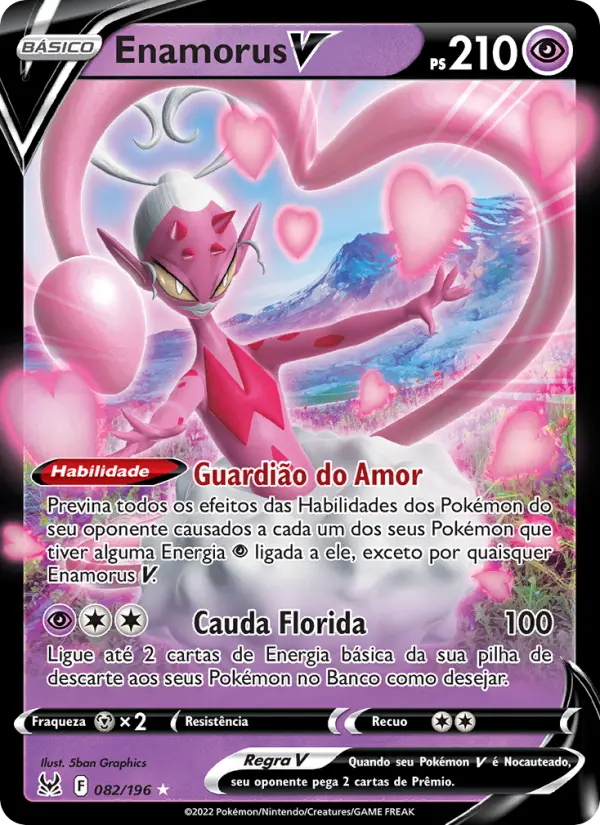 Carta Enamorus V, número 082/196 da coleção Origem Perdida