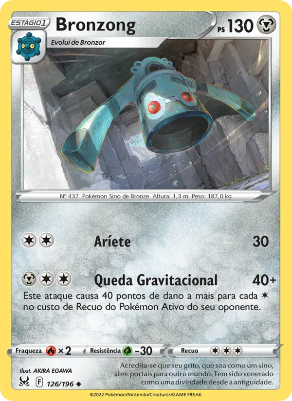 Carta Bronzong, número 126/196 da coleção Origem Perdida