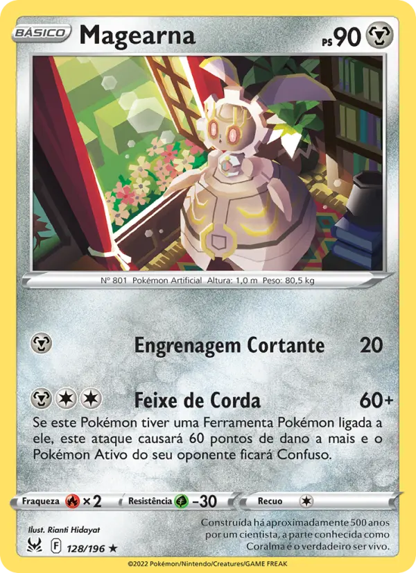 Carta Magearna, número 128/196 da coleção Origem Perdida
