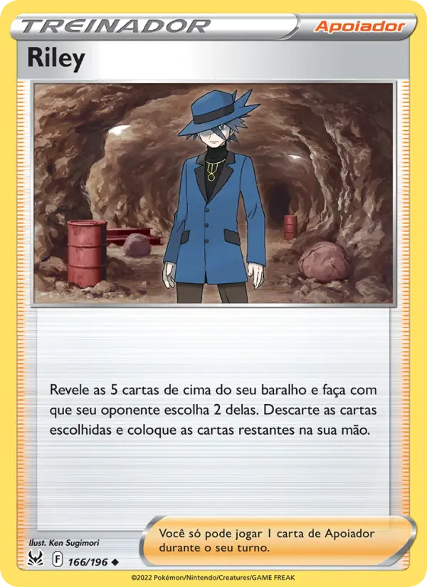 Carta Riley, número 166/196 da coleção Origem Perdida