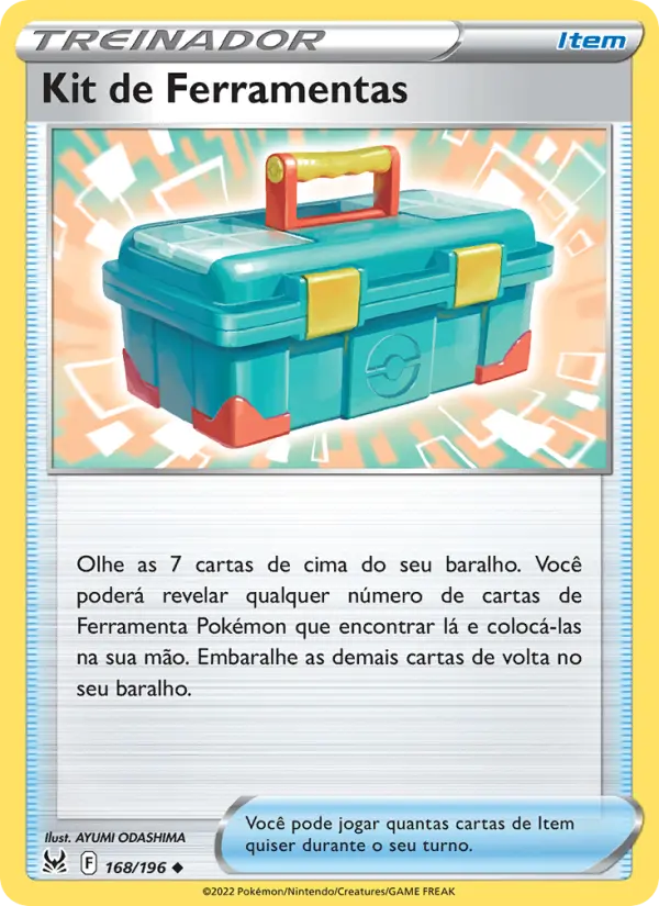Carta Kit de Ferramentas, número 168/196 da coleção Origem Perdida