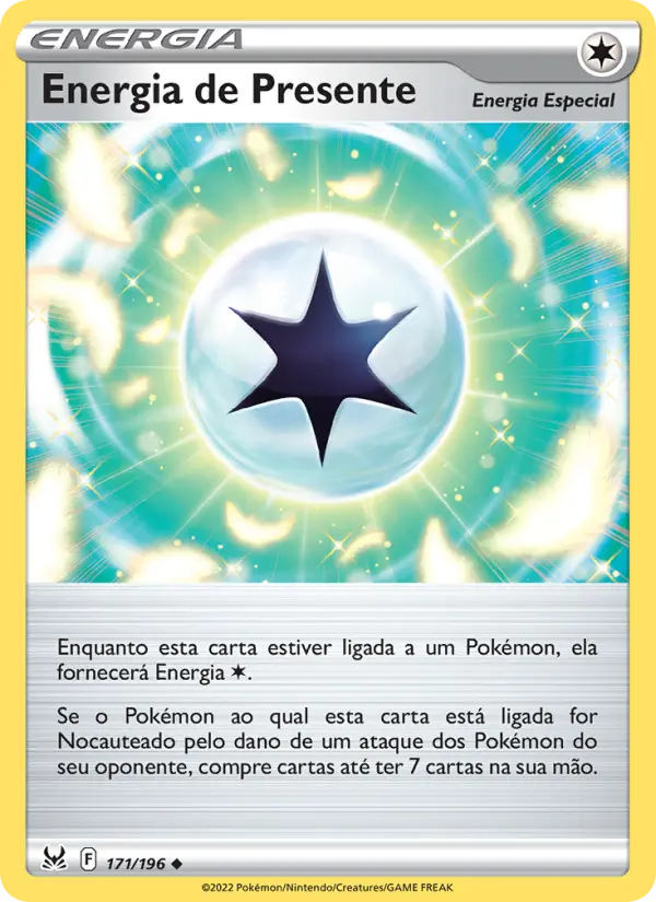 Carta Energia de Presente, número 171/196 da coleção Origem Perdida