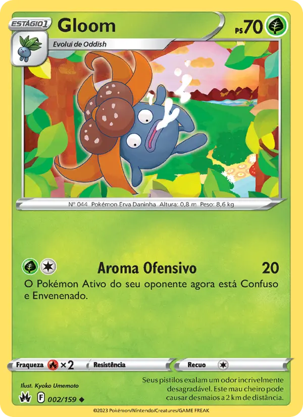 Carta Gloom, número 002/159 da coleção Realeza Absoluta
