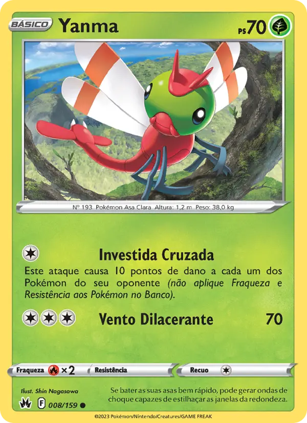Carta Yanma, número 008/159 da coleção Realeza Absoluta