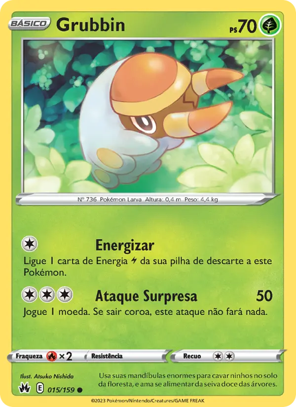 Carta Grubbin, número 015/159 da coleção Realeza Absoluta