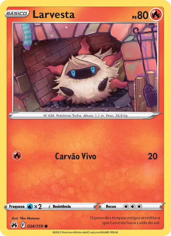 Carta Larvesta, número 024/159 da coleção Realeza Absoluta