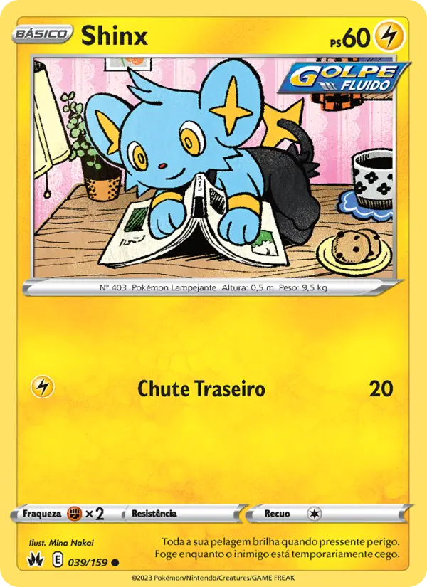 Carta Shinx, número 039/159 da coleção Realeza Absoluta