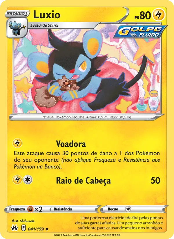 Carta Luxio, número 041/159 da coleção Realeza Absoluta