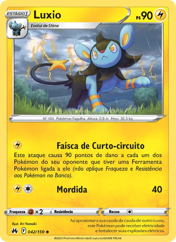 Carta Luxio, número 042/159 da coleção Realeza Absoluta