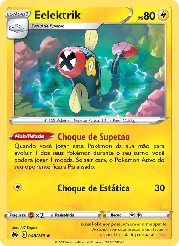 Carta Eelektrik, número 048/159 da coleção Realeza Absoluta