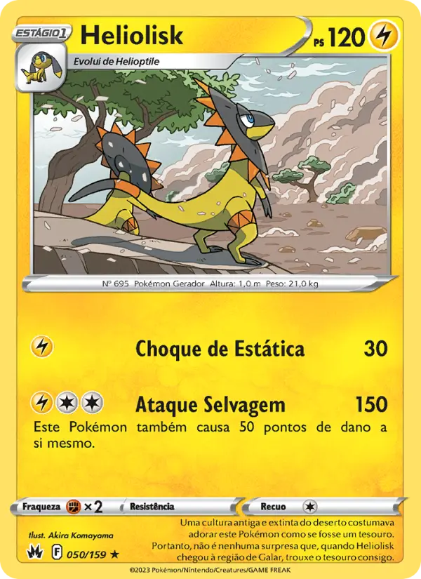 Carta Heliolisk, número 050/159 da coleção Realeza Absoluta