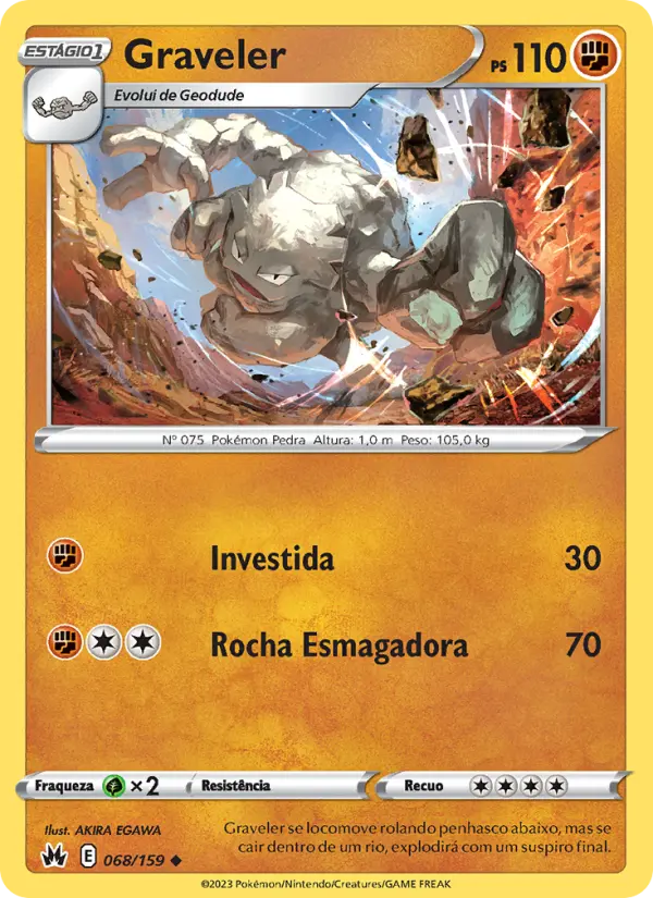Carta Graveler, número 068/159 da coleção Realeza Absoluta