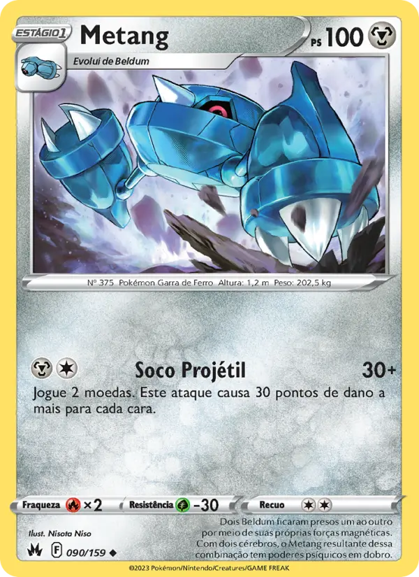 Carta Metang, número 090/159 da coleção Realeza Absoluta