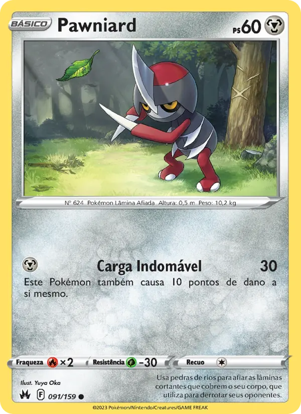 Carta Pawniard, número 091/159 da coleção Realeza Absoluta