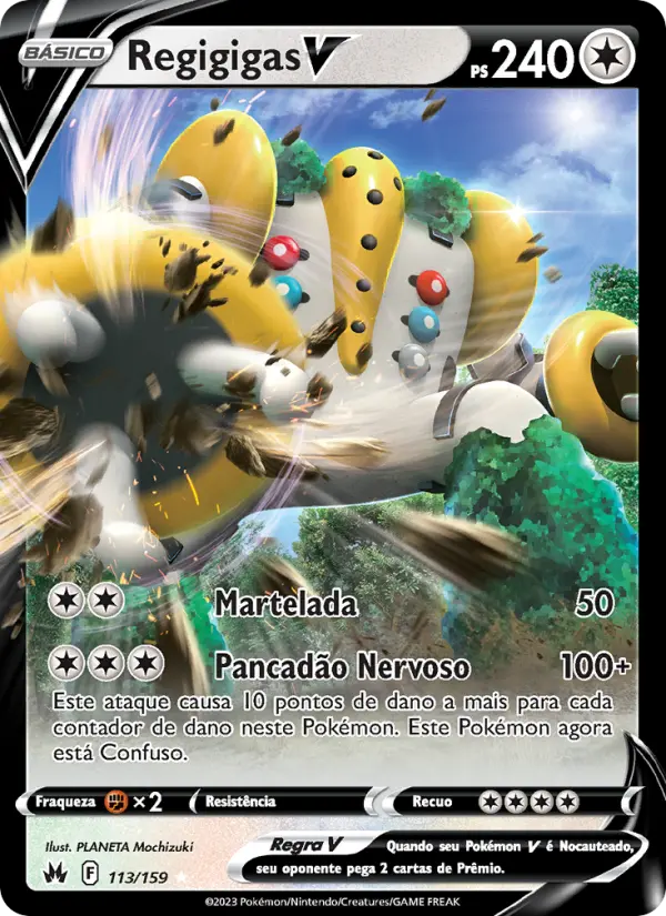 Carta Regigigas V, número 113/159 da coleção Realeza Absoluta