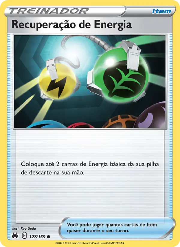 Carta Recuperação de Energia, número 127/159 da coleção Realeza Absoluta