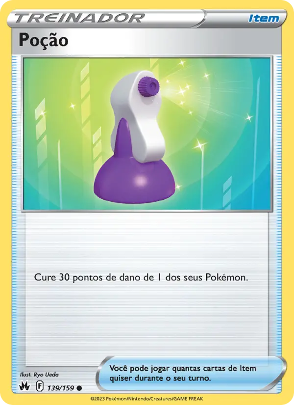 Carta Poção, número 139/159 da coleção Realeza Absoluta