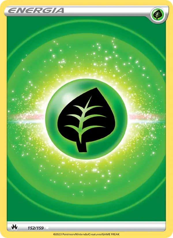 Carta Energia de Grama, número 152/159 da coleção Realeza Absoluta