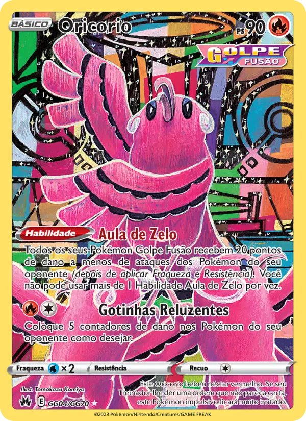 Carta Oricorio, número GG04/70 da coleção Realeza Absoluta Galeria de Galar
