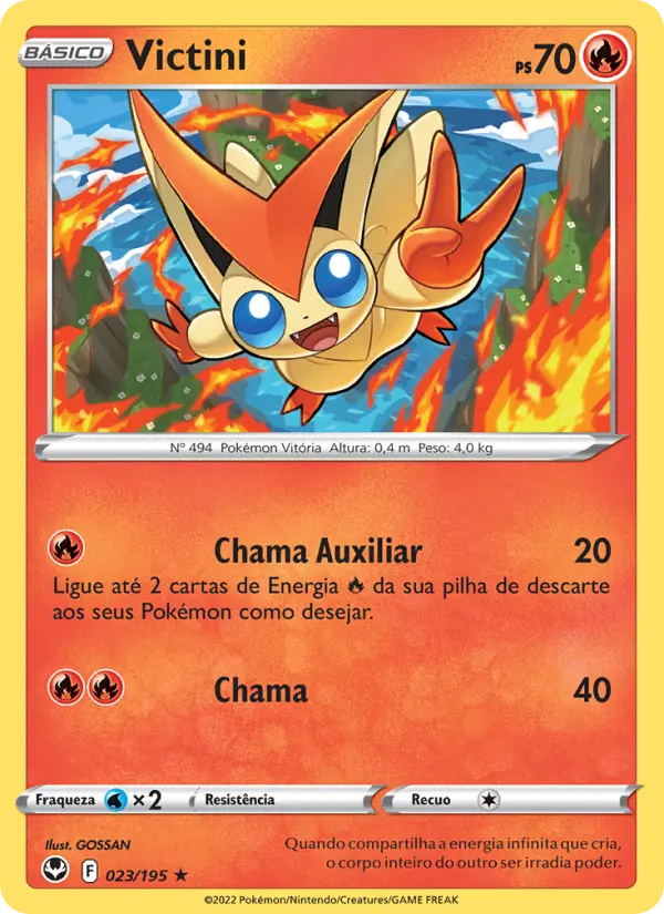 Carta Victini, número 023/195 da coleção Tempestade Prateada