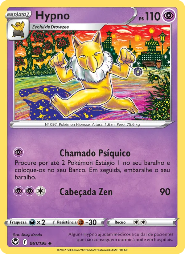Carta Hypno, número 061/195 da coleção Tempestade Prateada