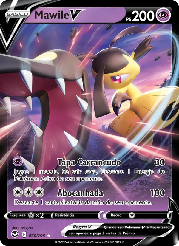Carta Mawile V, número 070/195 da coleção Tempestade Prateada