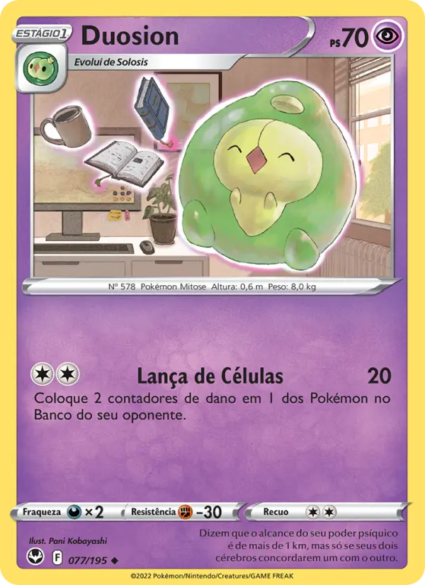 Carta Duosion, número 077/195 da coleção Tempestade Prateada