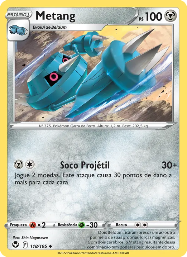 Carta Metang, número 118/195 da coleção Tempestade Prateada