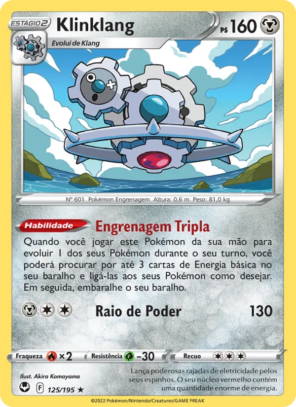 Carta Klinklang, número 125/195 da coleção Tempestade Prateada