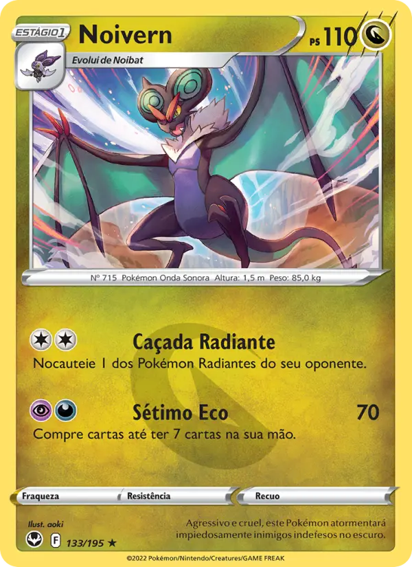 Carta Noivern, número 133/195 da coleção Tempestade Prateada