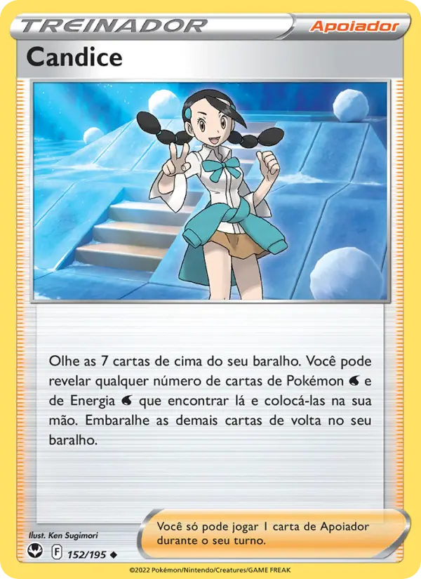 Carta Candice, número 152/195 da coleção Tempestade Prateada