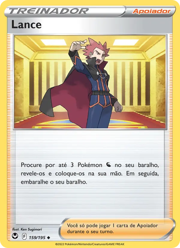 Carta Lance, número 159/195 da coleção Tempestade Prateada