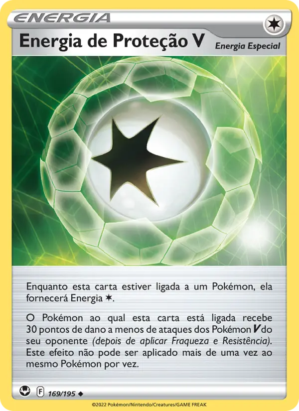 Carta Energia de Proteção V, número 169/195 da coleção Tempestade Prateada