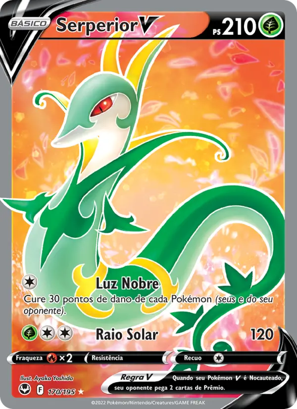 Carta Serperior V, número 170/195 da coleção Tempestade Prateada