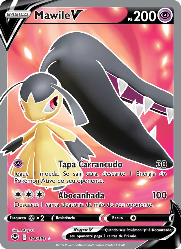 Carta Mawile V, número 178/195 da coleção Tempestade Prateada