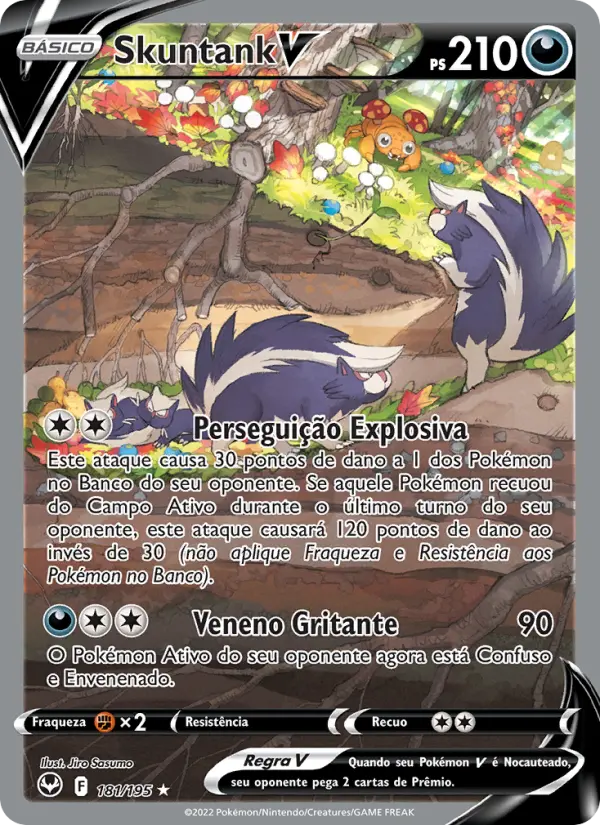 Carta Skuntank V, número 181/195 da coleção Tempestade Prateada