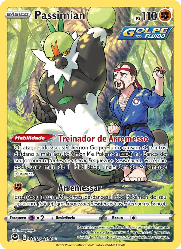 Carta Passimian, número TG08/30 da coleção Tempestade Prateada Galeria de Treinador