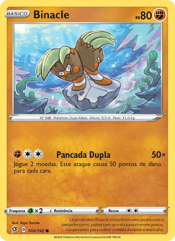 Carta Binacle, número 103/192 da coleção Rixa Rebelde