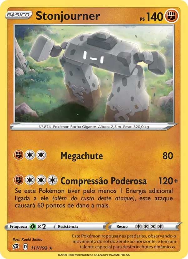 Carta Stonjourner, número 111/192 da coleção Rixa Rebelde