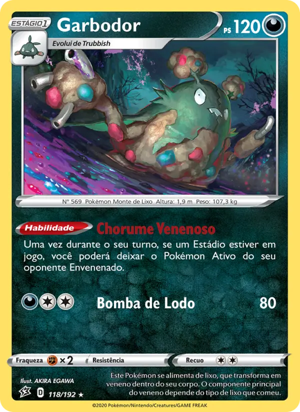 Carta Garbodor, número 118/192 da coleção Rixa Rebelde
