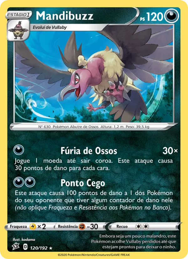 Carta Mandibuzz, número 120/192 da coleção Rixa Rebelde