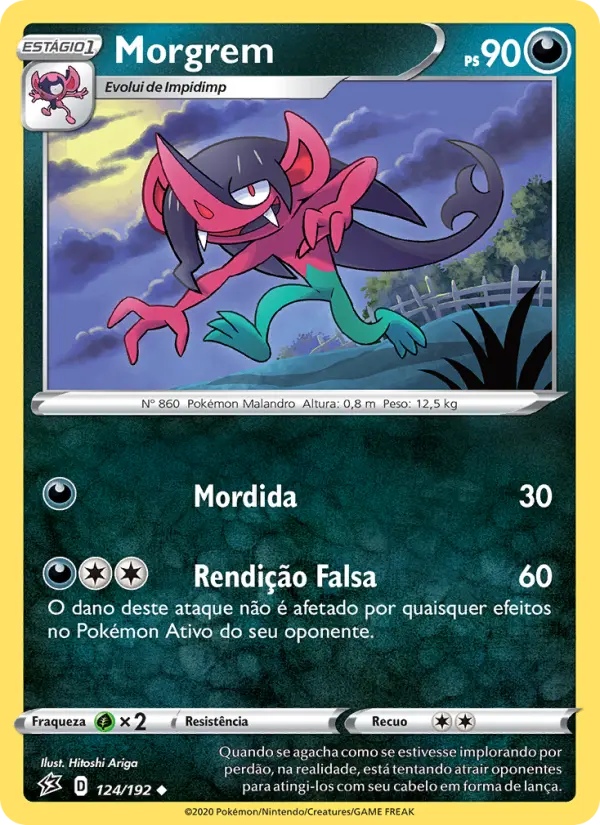 Carta Morgrem, número 124/192 da coleção Rixa Rebelde