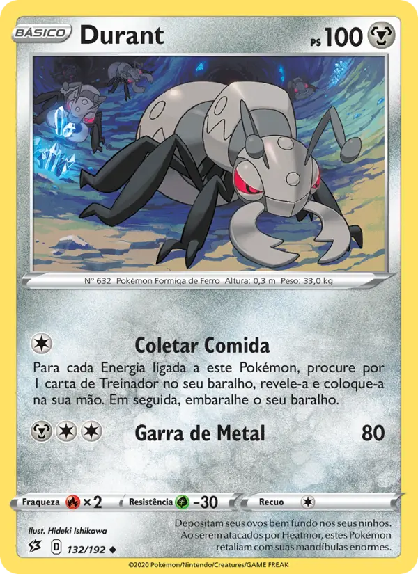 Carta Durant, número 132/192 da coleção Rixa Rebelde