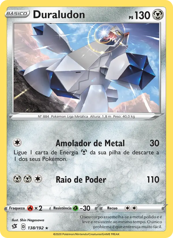 Carta Duraludon, número 138/192 da coleção Rixa Rebelde