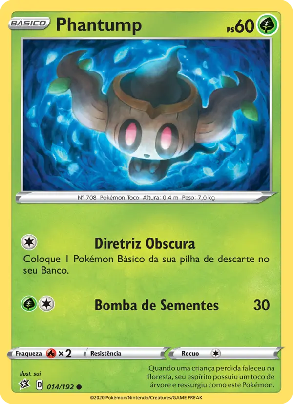 Carta Phantump, número 14/192 da coleção Rixa Rebelde
