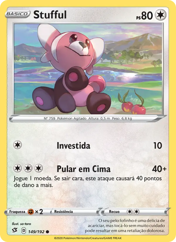 Carta Stufful, número 149/192 da coleção Rixa Rebelde