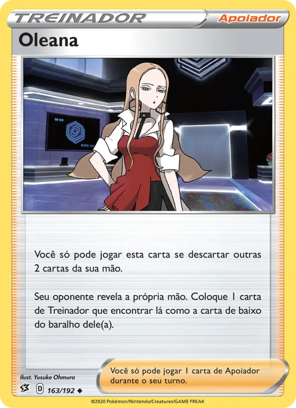 Carta Oleana, número 163/192 da coleção Rixa Rebelde